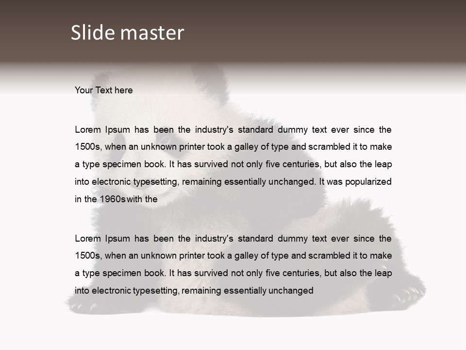 Conservation Wild China PowerPoint Template