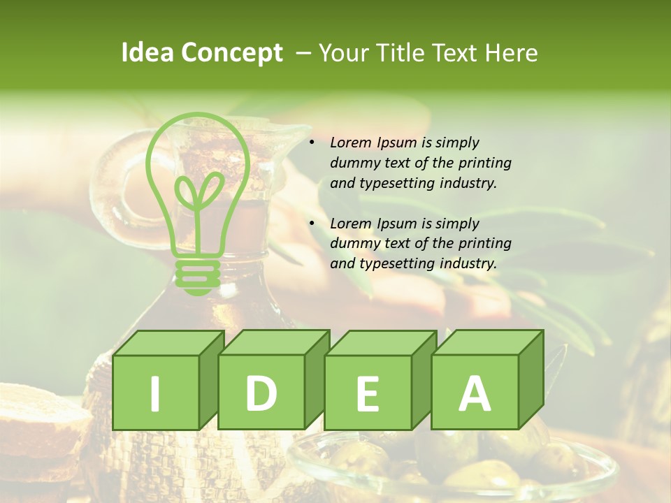 Harvest Industry Jar PowerPoint Template