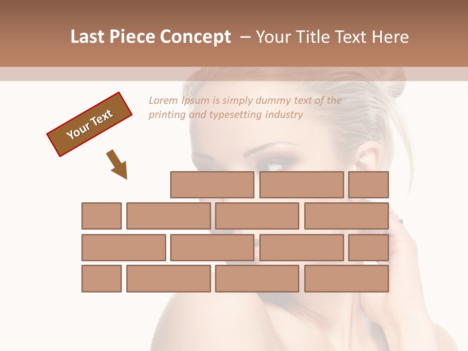 Closeup Cosmetics Person PowerPoint Template