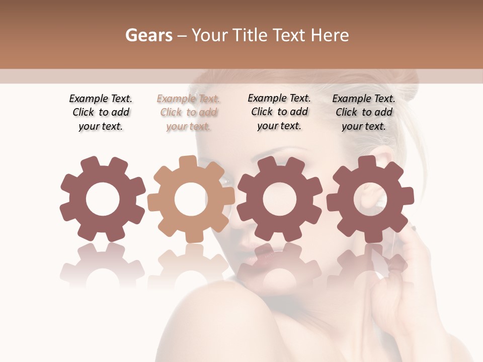 Closeup Cosmetics Person PowerPoint Template