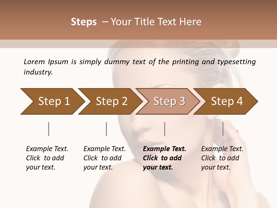 Closeup Cosmetics Person PowerPoint Template