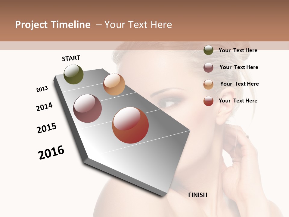 Closeup Cosmetics Person PowerPoint Template