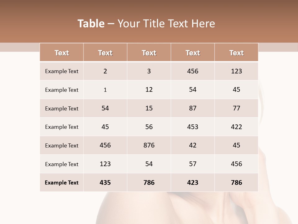 Closeup Cosmetics Person PowerPoint Template
