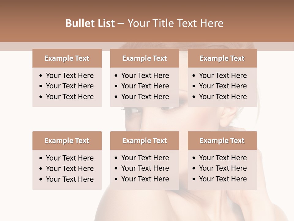 Closeup Cosmetics Person PowerPoint Template