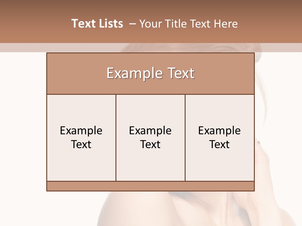 Closeup Cosmetics Person PowerPoint Template