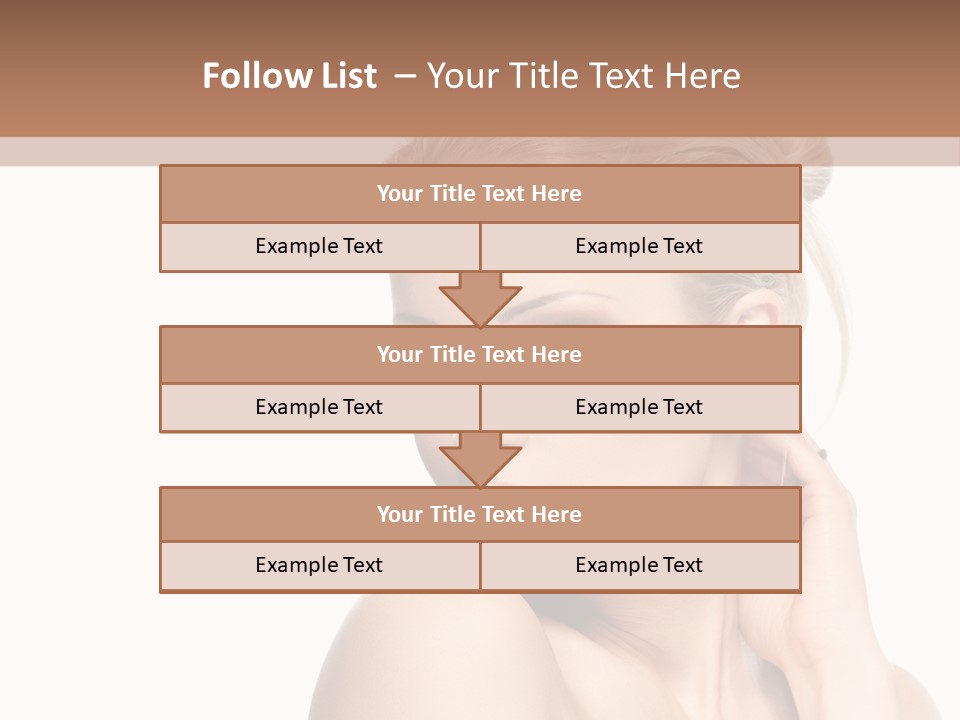 Closeup Cosmetics Person PowerPoint Template