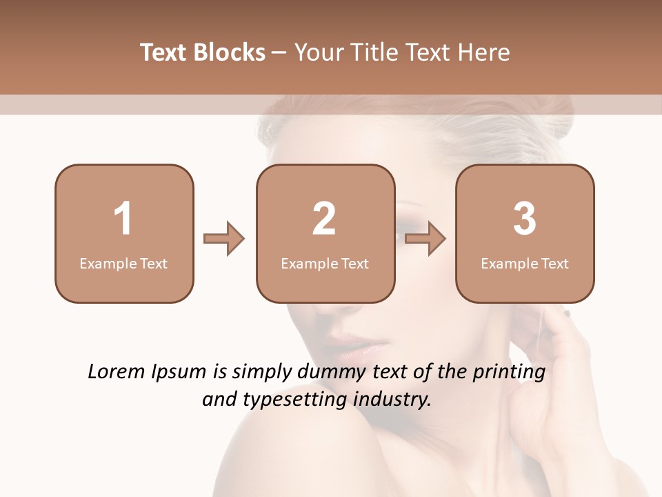 Closeup Cosmetics Person PowerPoint Template