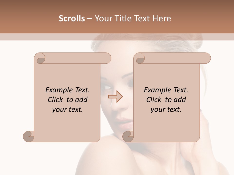 Closeup Cosmetics Person PowerPoint Template