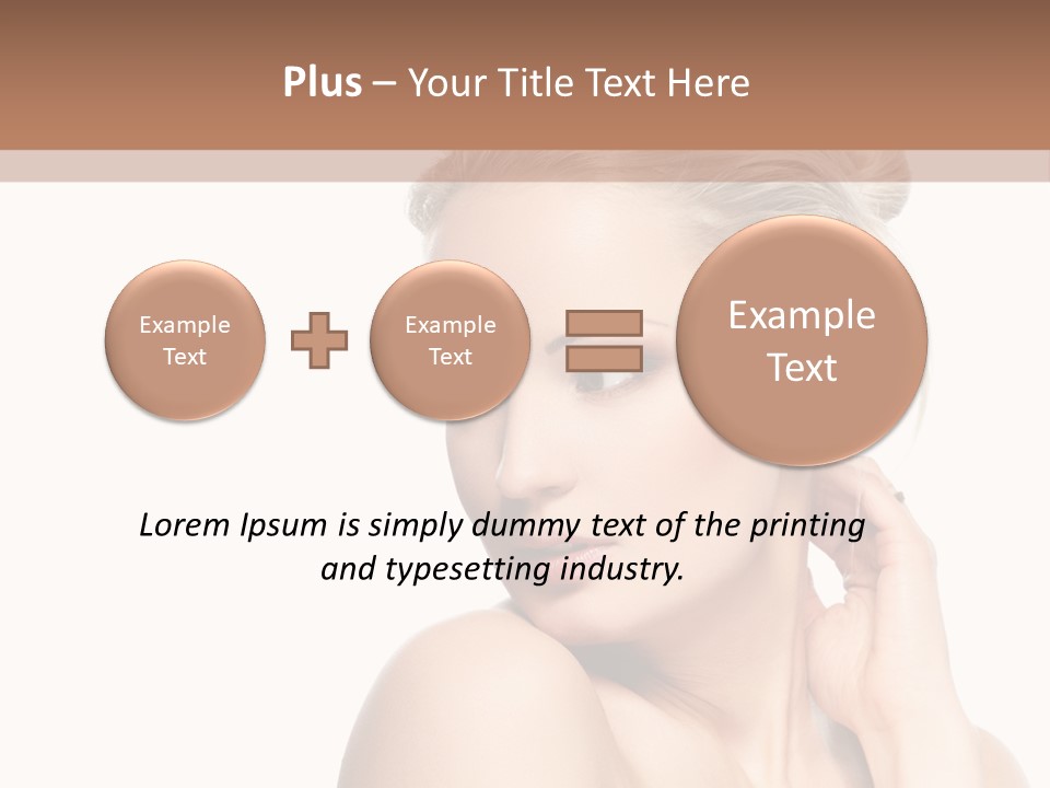 Closeup Cosmetics Person PowerPoint Template