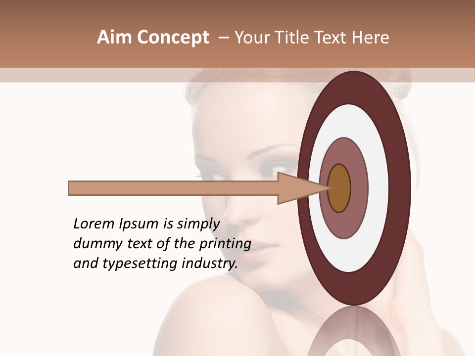 Closeup Cosmetics Person PowerPoint Template