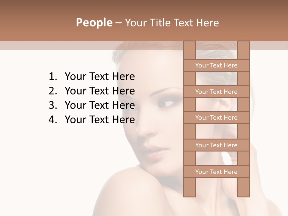 Closeup Cosmetics Person PowerPoint Template