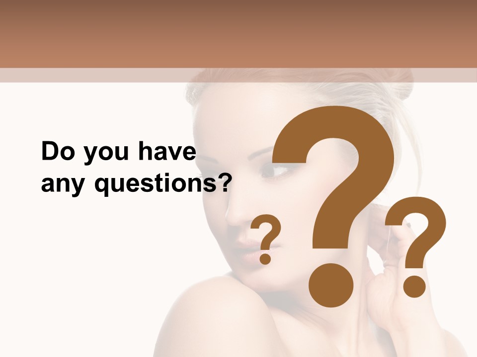 Closeup Cosmetics Person PowerPoint Template