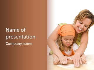 Teaching Cookies Family PowerPoint Template