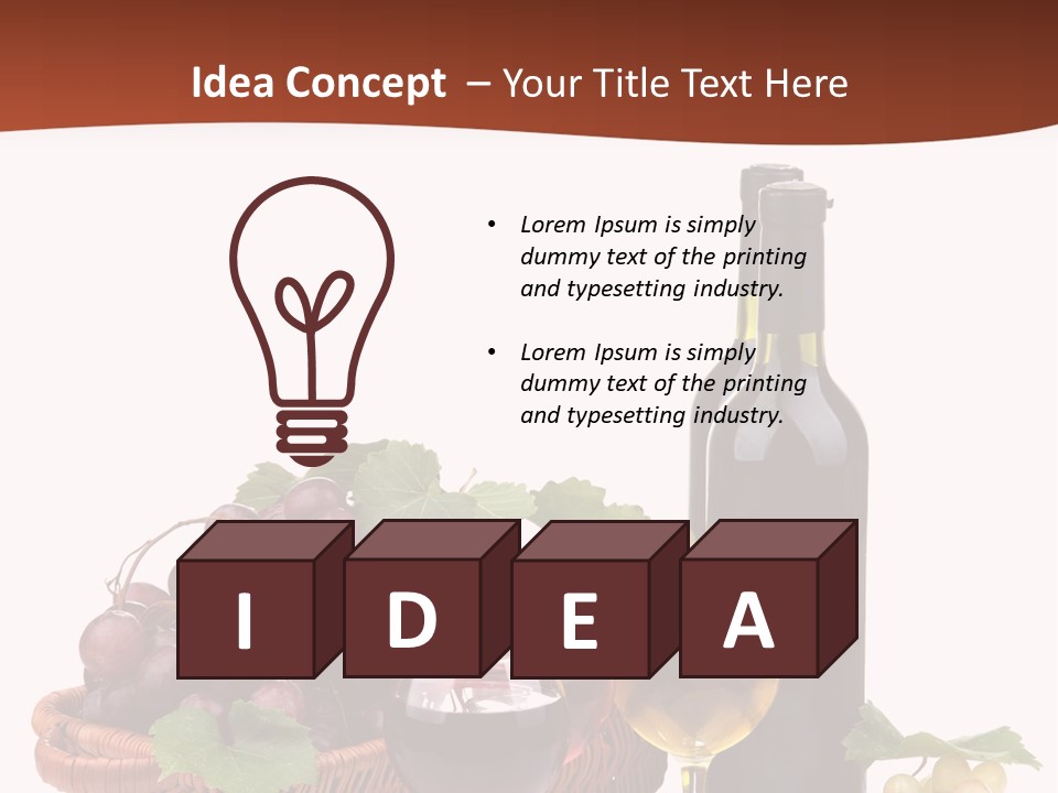 Yellow Many Bottle PowerPoint Template