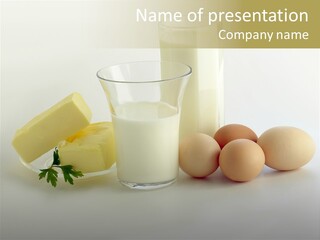 Egg Farm Butter PowerPoint Template