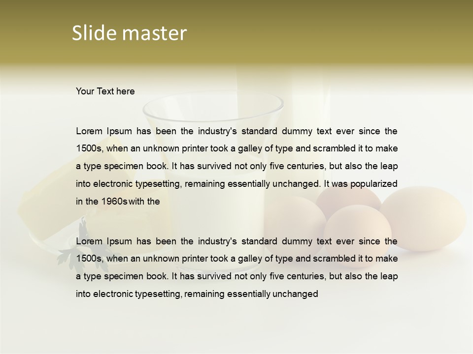 Egg Farm Butter PowerPoint Template