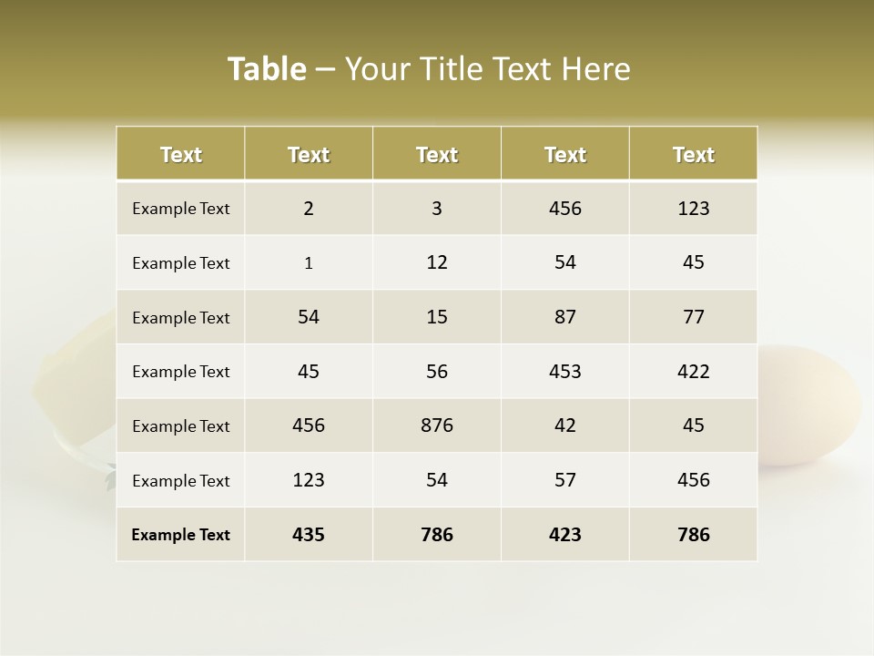Egg Farm Butter PowerPoint Template