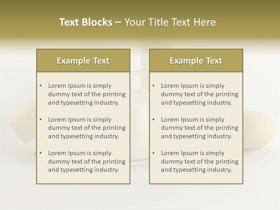 Egg Farm Butter PowerPoint Template