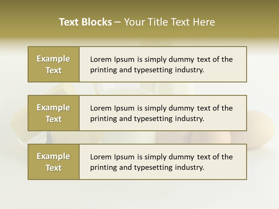 Egg Farm Butter PowerPoint Template