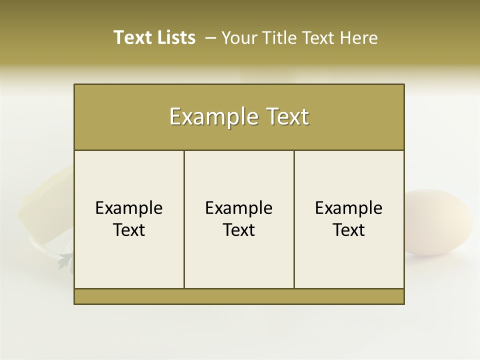 Egg Farm Butter PowerPoint Template
