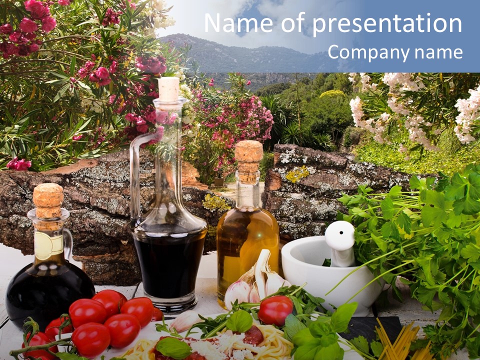 Italienisch Tomaten Sommer PowerPoint Template