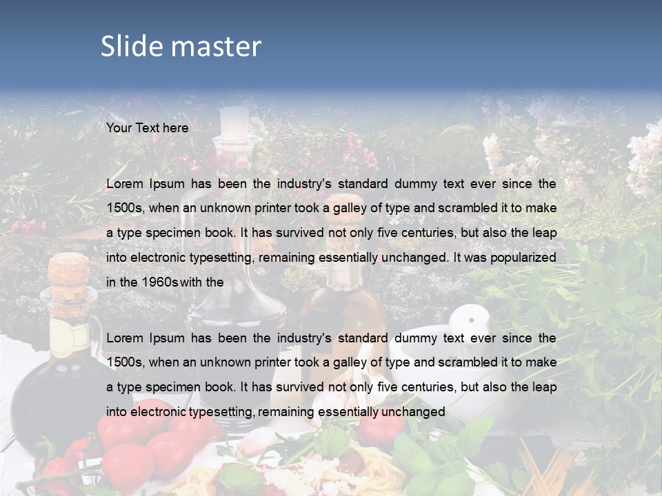 Italienisch Tomaten Sommer PowerPoint Template