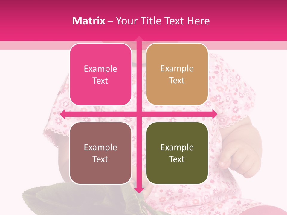 Pink Rosa Sonne PowerPoint Template