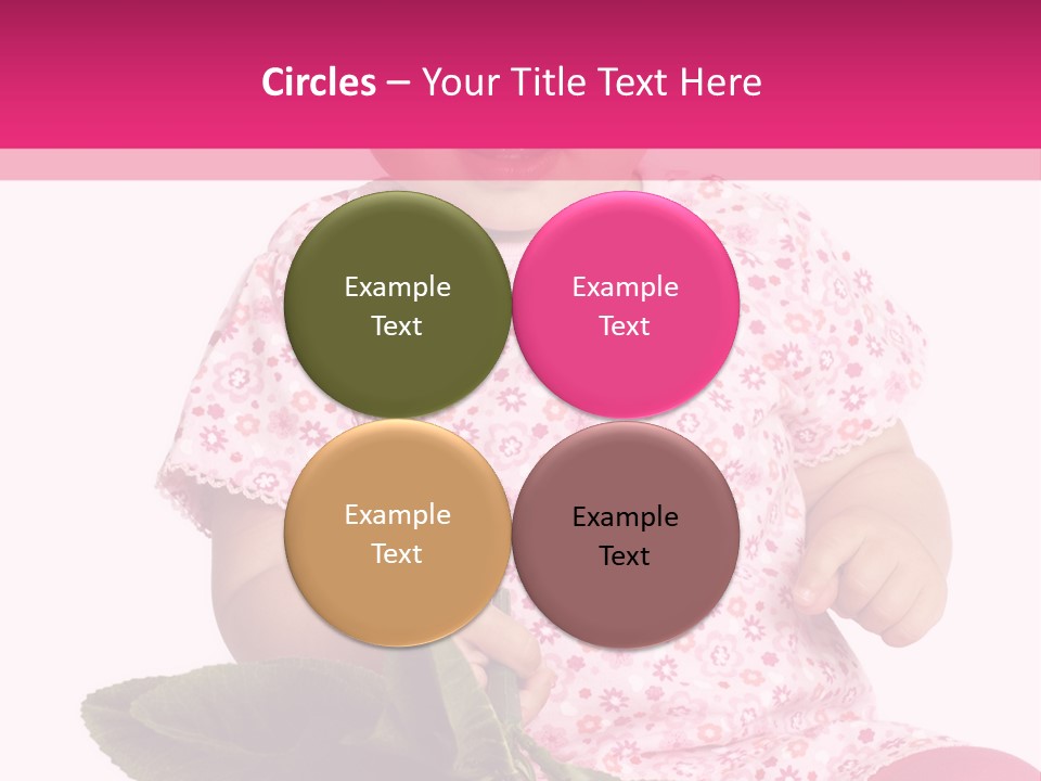 Pink Rosa Sonne PowerPoint Template