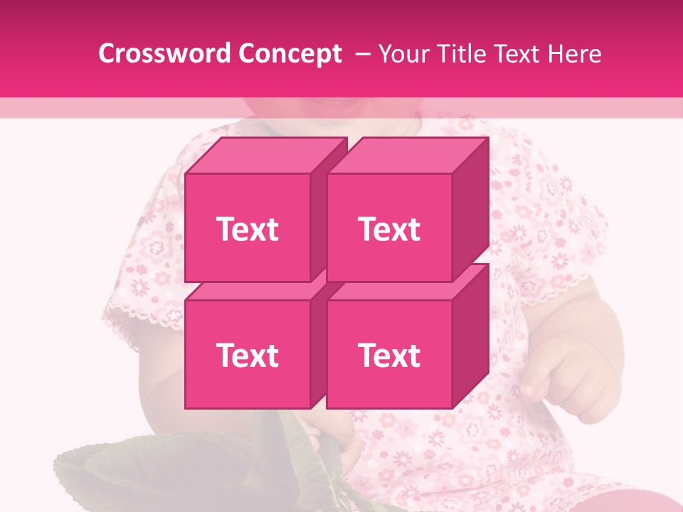Pink Rosa Sonne PowerPoint Template