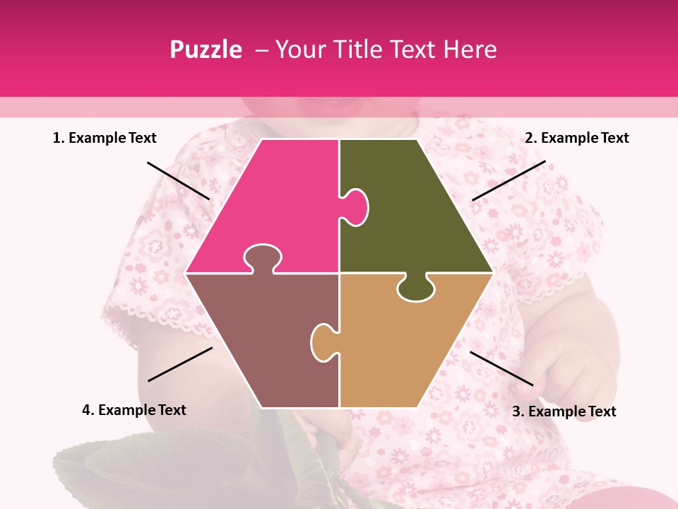 Pink Rosa Sonne PowerPoint Template