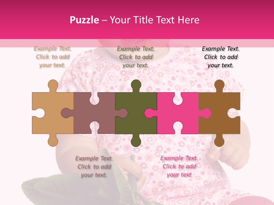 Pink Rosa Sonne PowerPoint Template