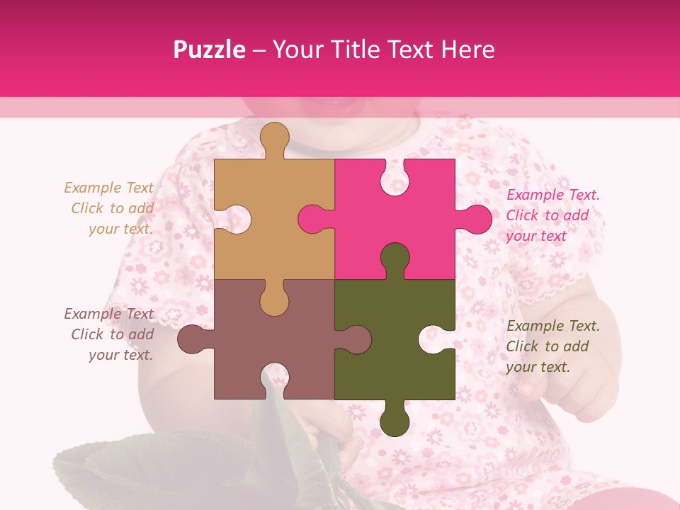 Pink Rosa Sonne PowerPoint Template