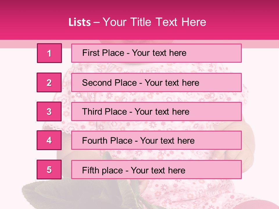 Pink Rosa Sonne PowerPoint Template