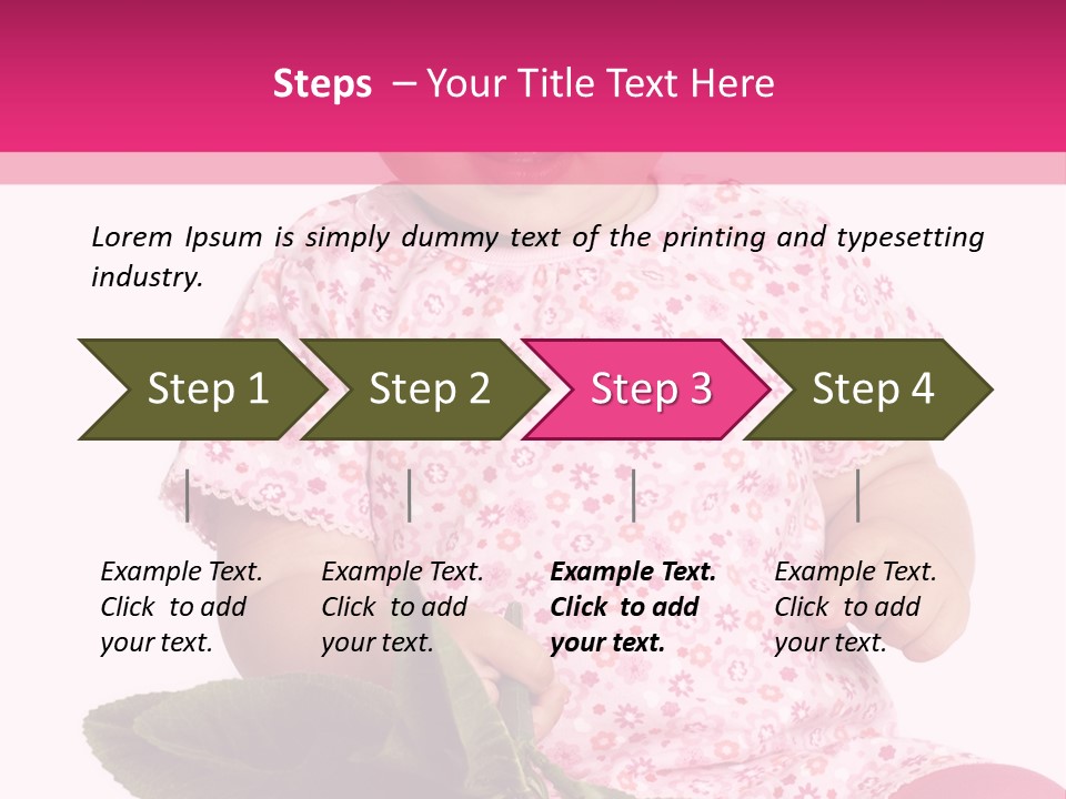 Pink Rosa Sonne PowerPoint Template