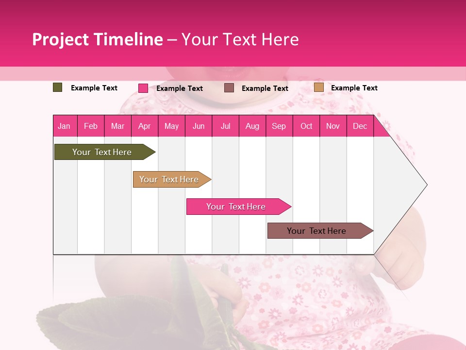 Pink Rosa Sonne PowerPoint Template