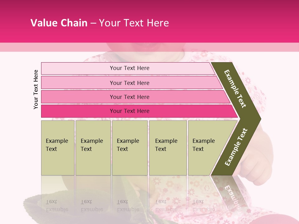 Pink Rosa Sonne PowerPoint Template