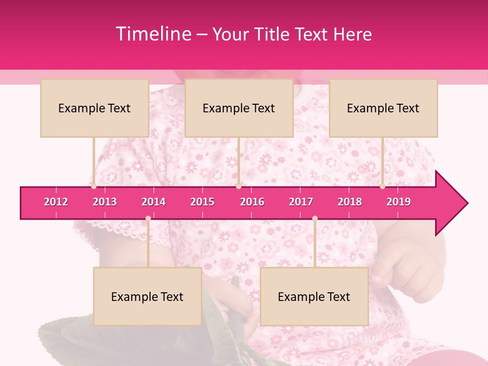Pink Rosa Sonne PowerPoint Template