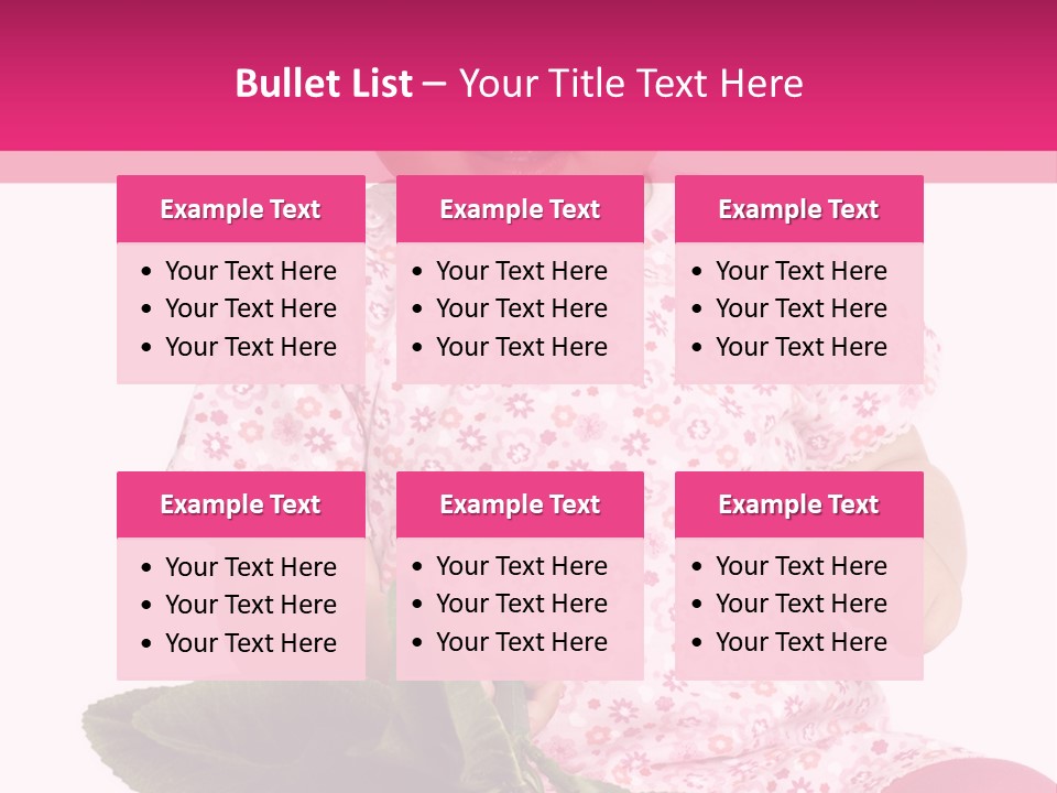 Pink Rosa Sonne PowerPoint Template