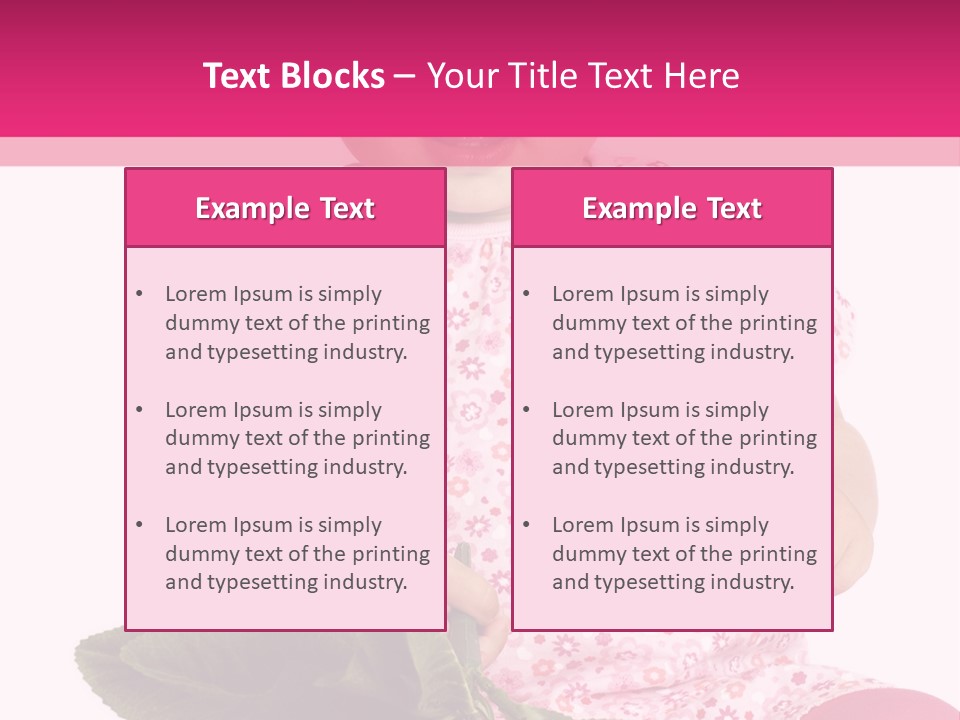 Pink Rosa Sonne PowerPoint Template