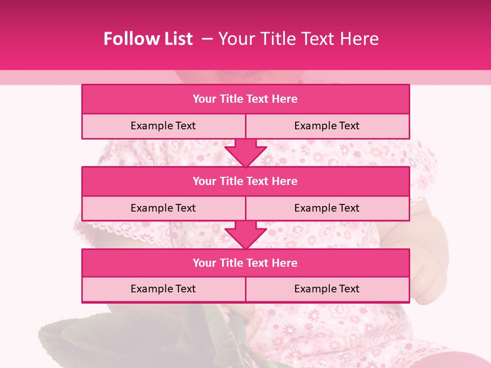 Pink Rosa Sonne PowerPoint Template