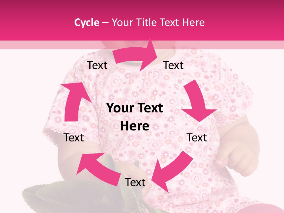 Pink Rosa Sonne PowerPoint Template