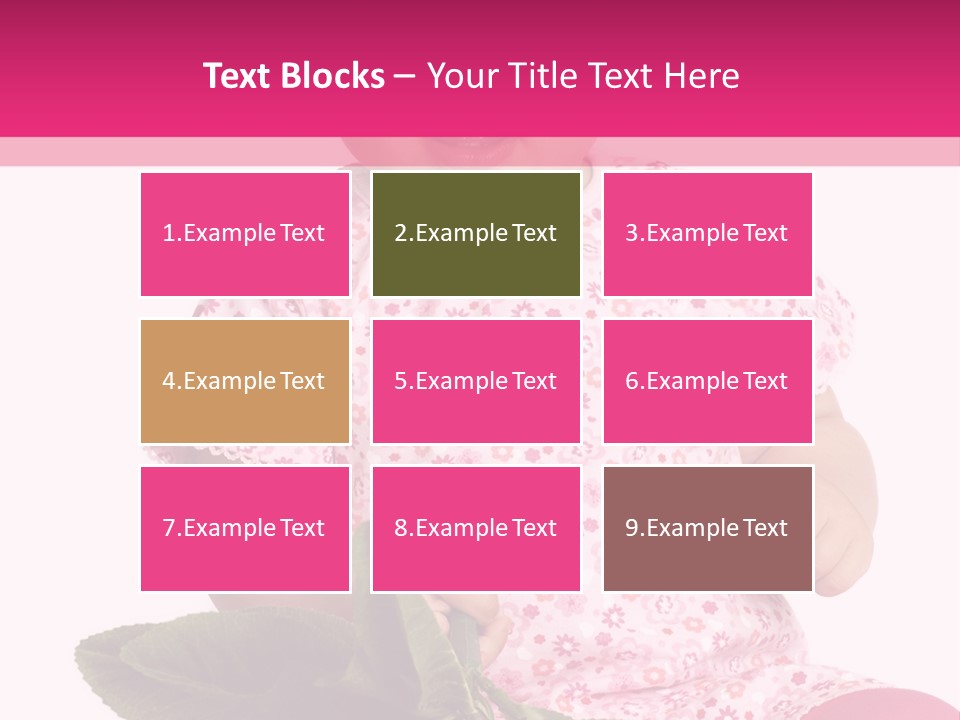 Pink Rosa Sonne PowerPoint Template