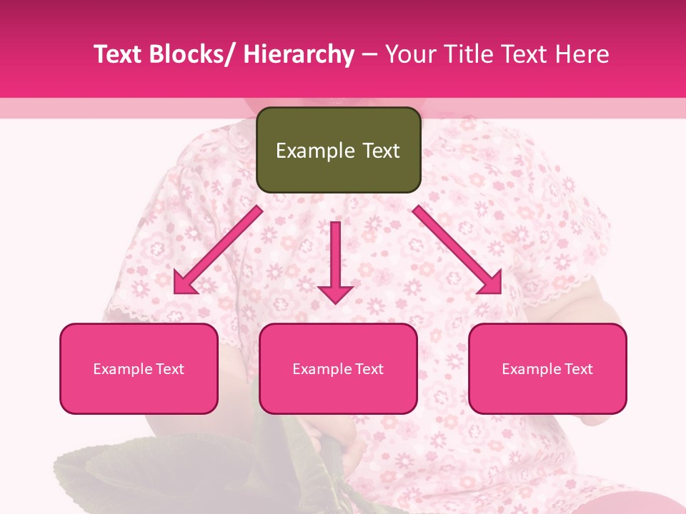 Pink Rosa Sonne PowerPoint Template