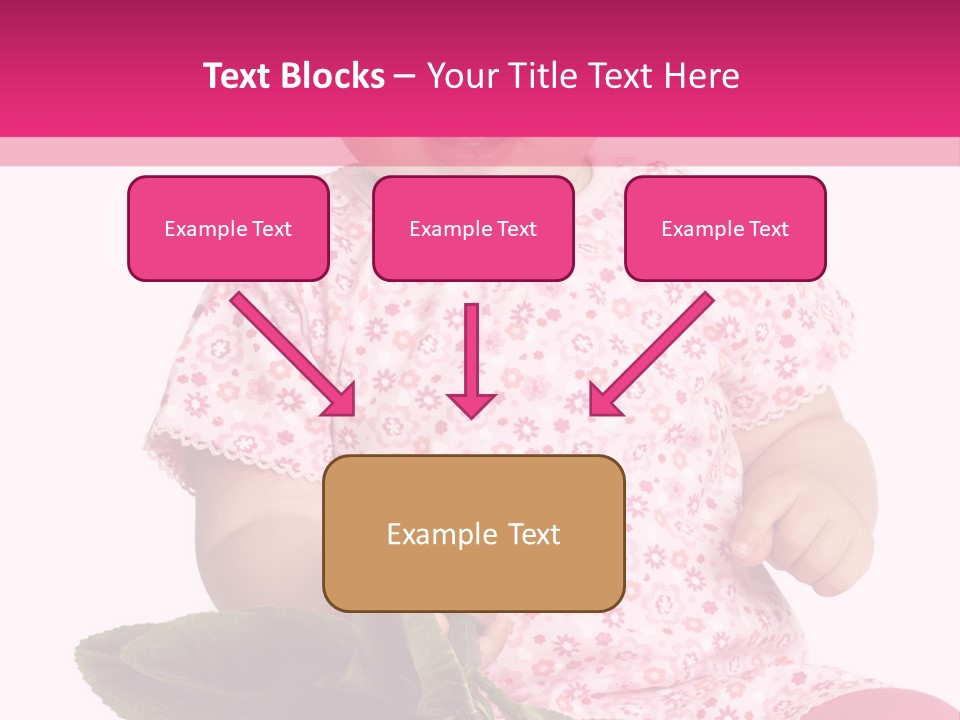 Pink Rosa Sonne PowerPoint Template