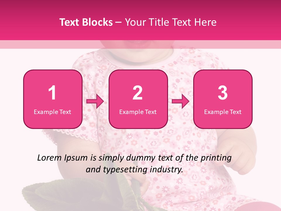 Pink Rosa Sonne PowerPoint Template