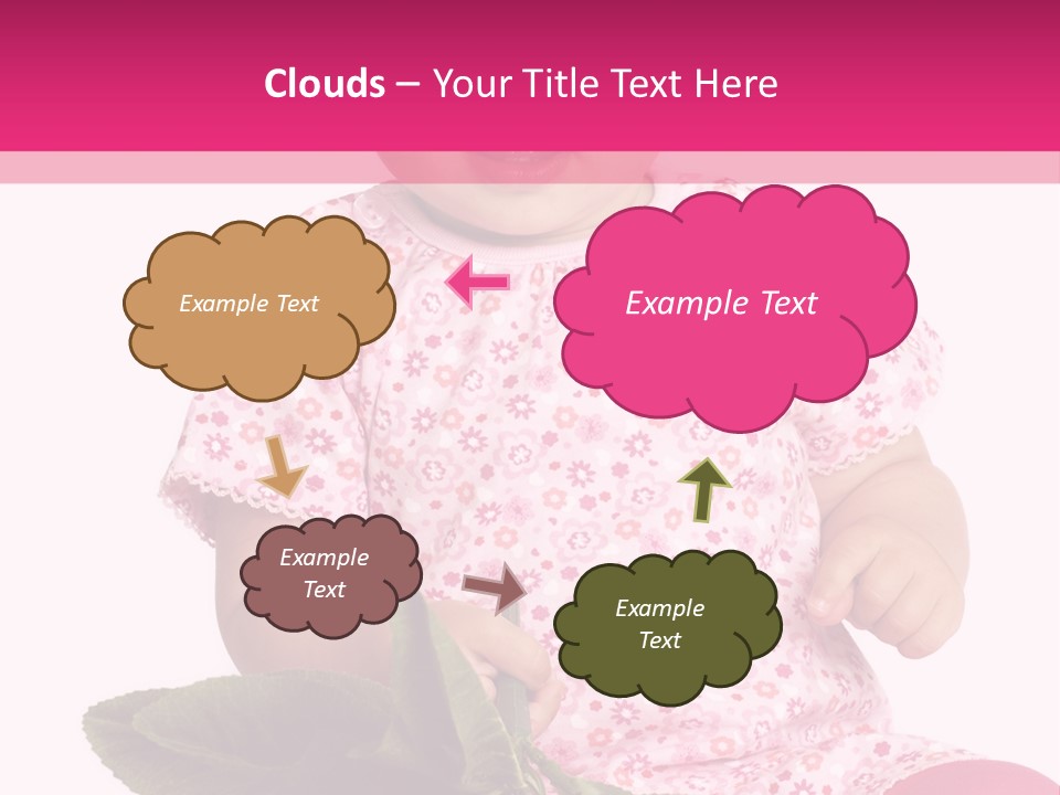 Pink Rosa Sonne PowerPoint Template