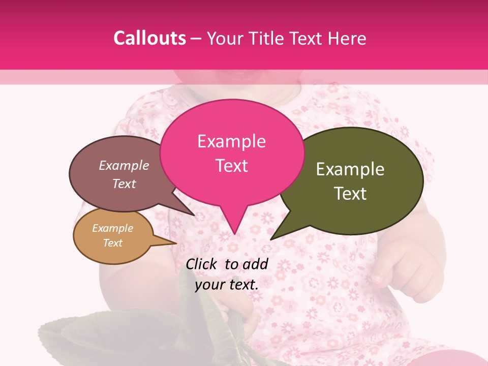 Pink Rosa Sonne PowerPoint Template