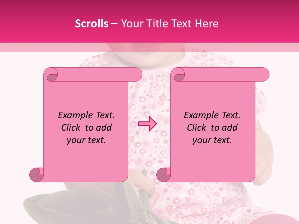 Pink Rosa Sonne PowerPoint Template