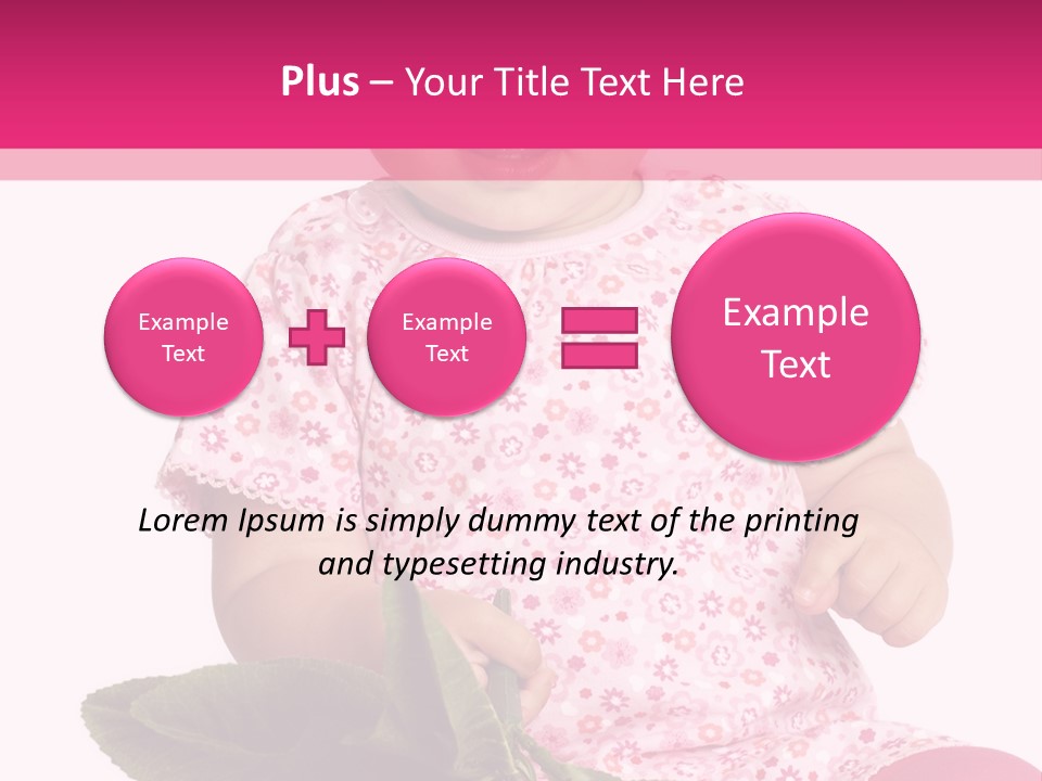 Pink Rosa Sonne PowerPoint Template