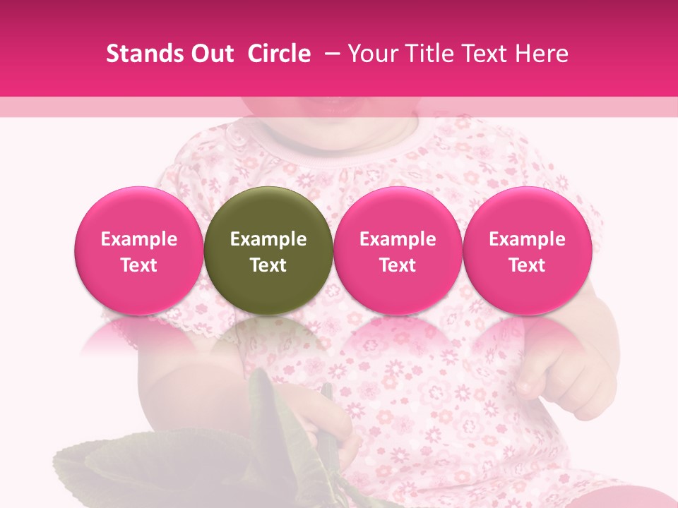 Pink Rosa Sonne PowerPoint Template